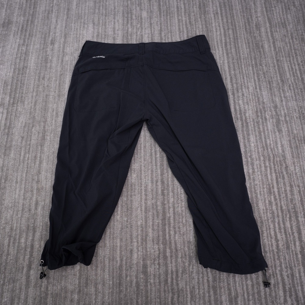 Columbia Capri Pants Womens 8 Black Excellent Omni-Shield Hiking Outdoor - Picture 2 of 9